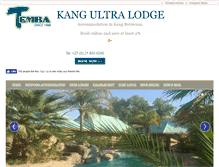 Tablet Screenshot of kangultralodge.com